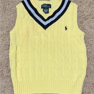 Ralph Lauren Yellow V-Neck Sweater Vest
